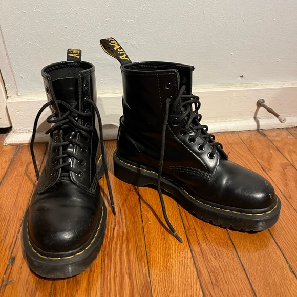 1460 BEX SMOOTH LEATHER LACE UP BOOTS - Picture 3 of 6